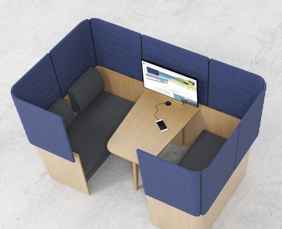 Island Wood Meeting Pods Floyds Office Furniture, Hampshire, UK.