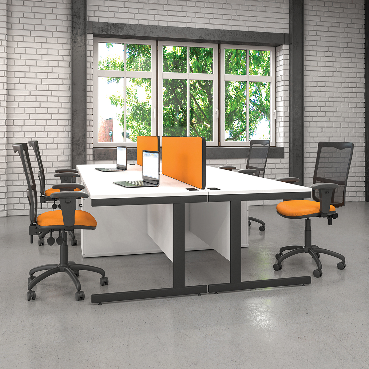 Sirus Rectangular Desks Floyds Office Furniture, Hampshire, UK.