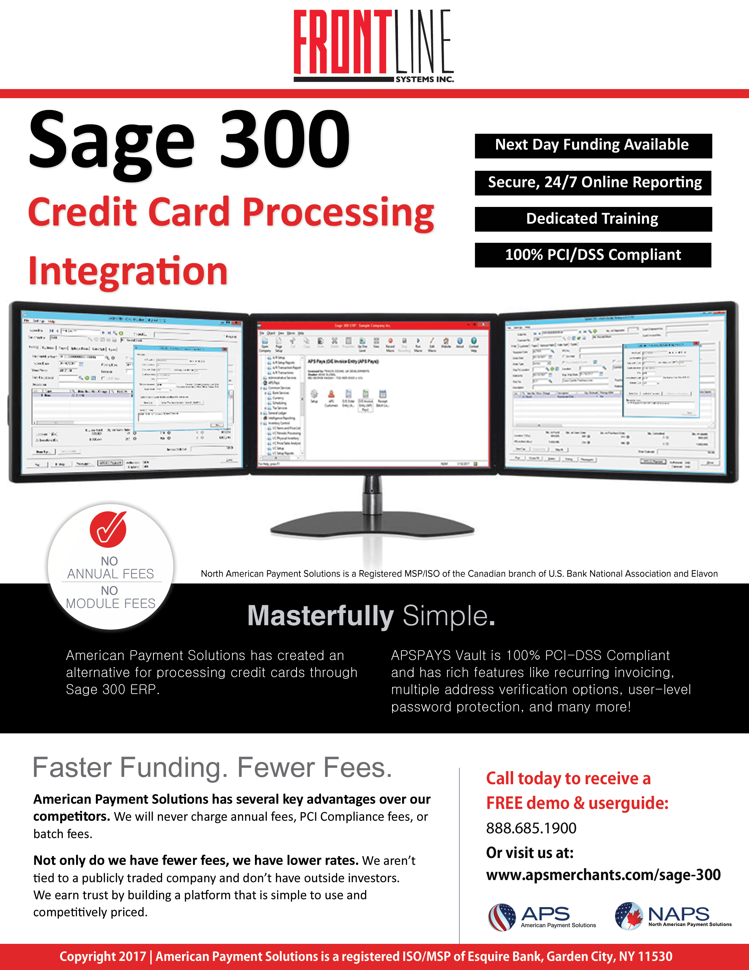 Credit Card Processing for Sage 300 Front Line Systems