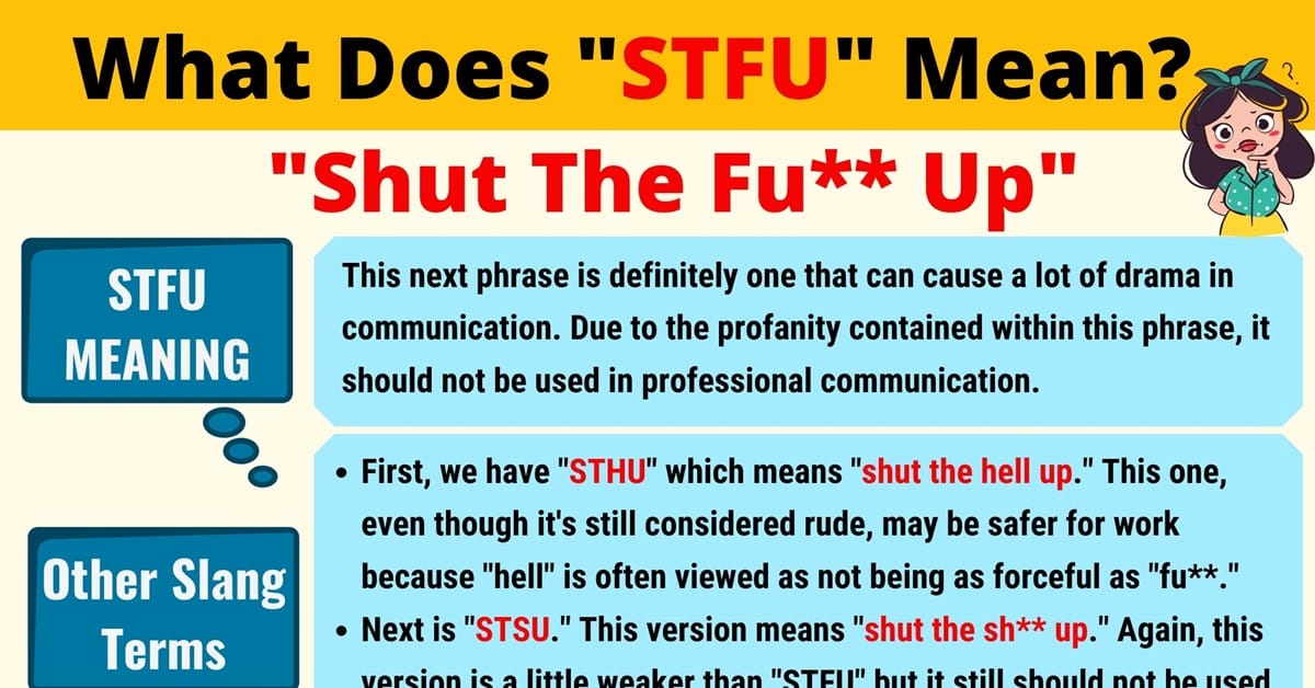 Torussia What Does Stfu Mean In Text