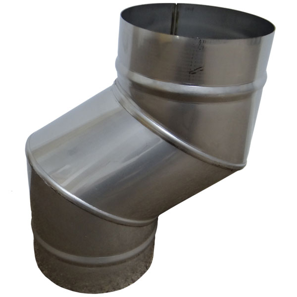 Single Wall 316 Stainless 150mm 100mm Offet Section