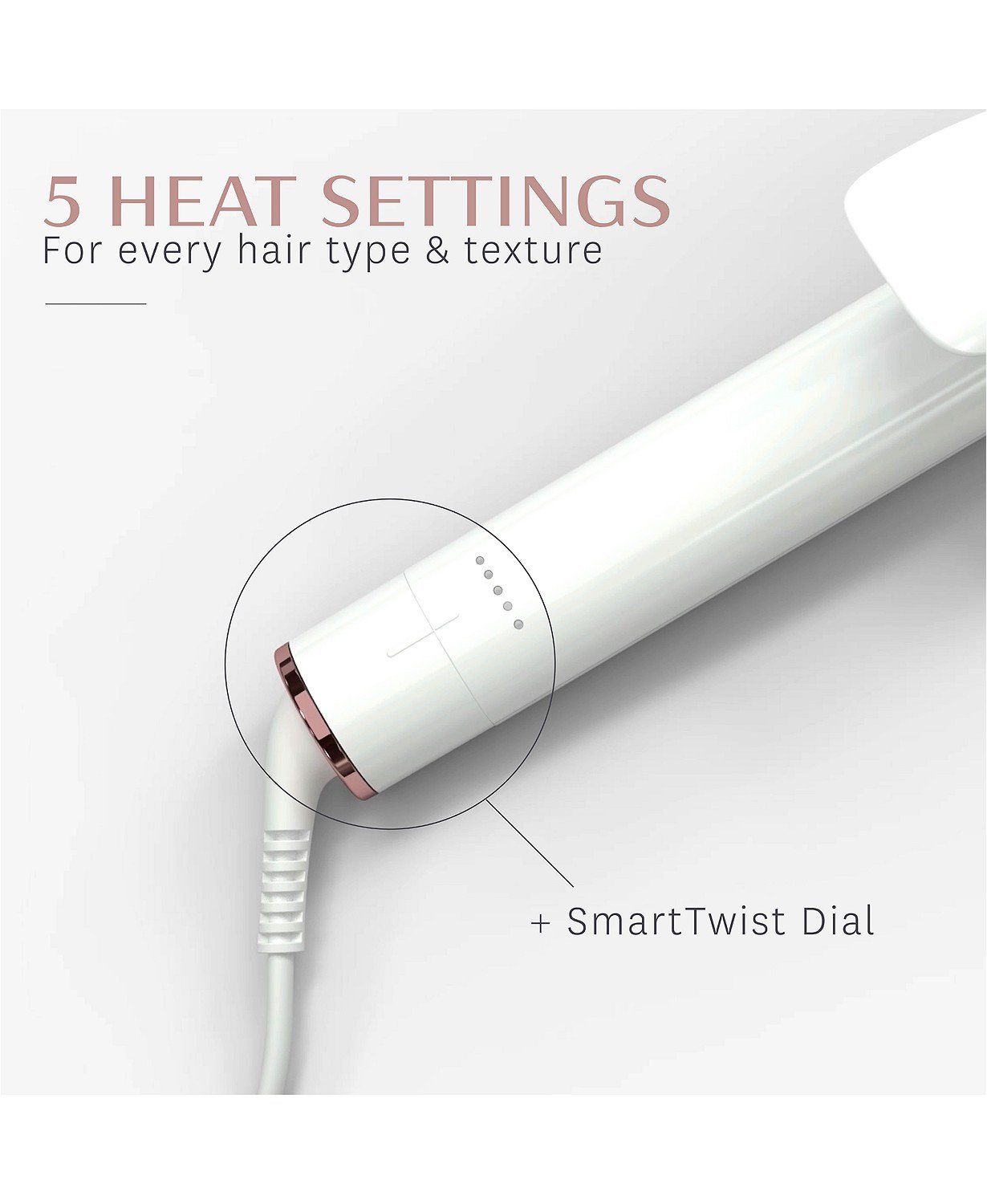 T3 SinglePass Curl 1″ Curling Iron Fluff Color Extensions and Style Bar