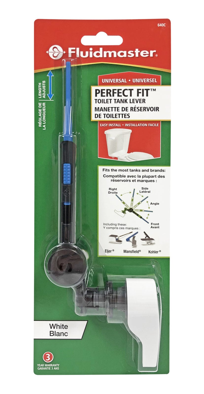 640 Perfect Fit™ Lever White Fluidmaster