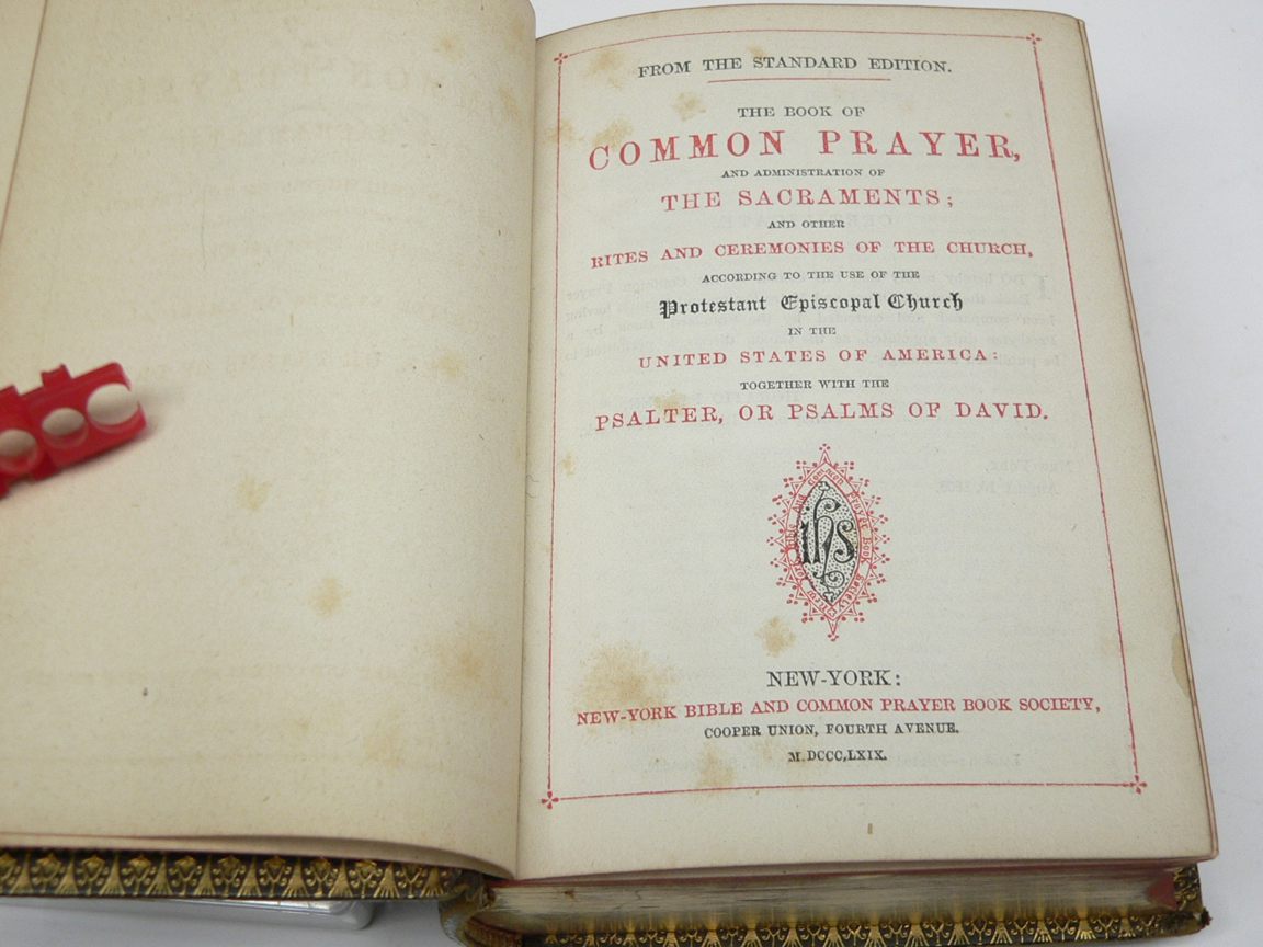 1789 Book of Common Prayer Episcopal BCP Anglican Pub 1869 Great