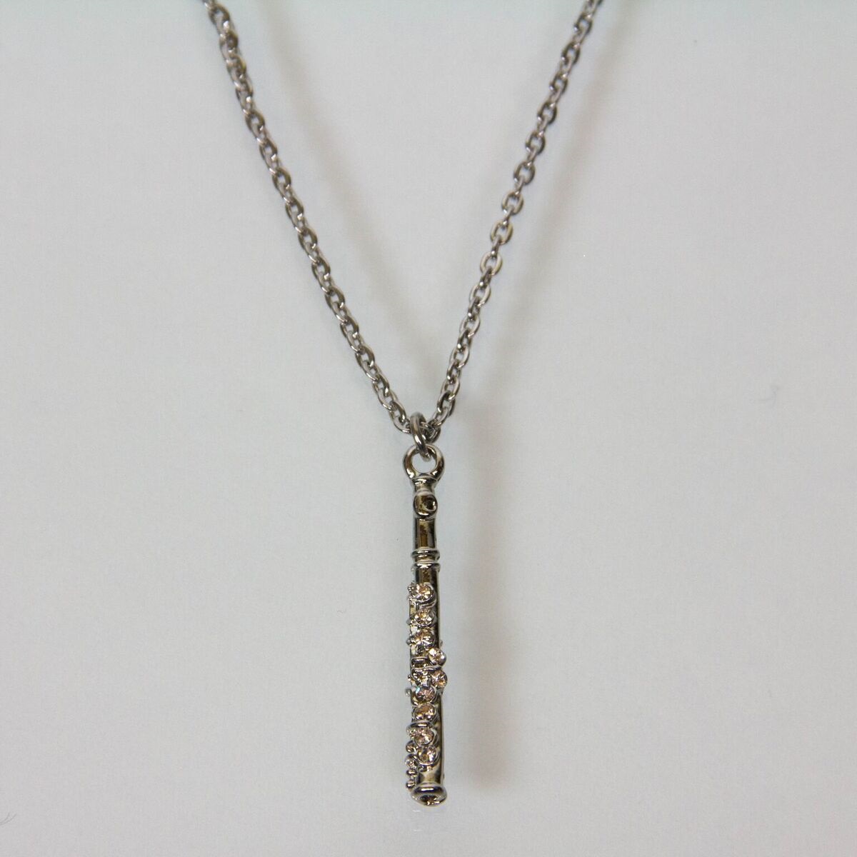 Buy Crystal Flute Necklace Online at 11.95 Flute World