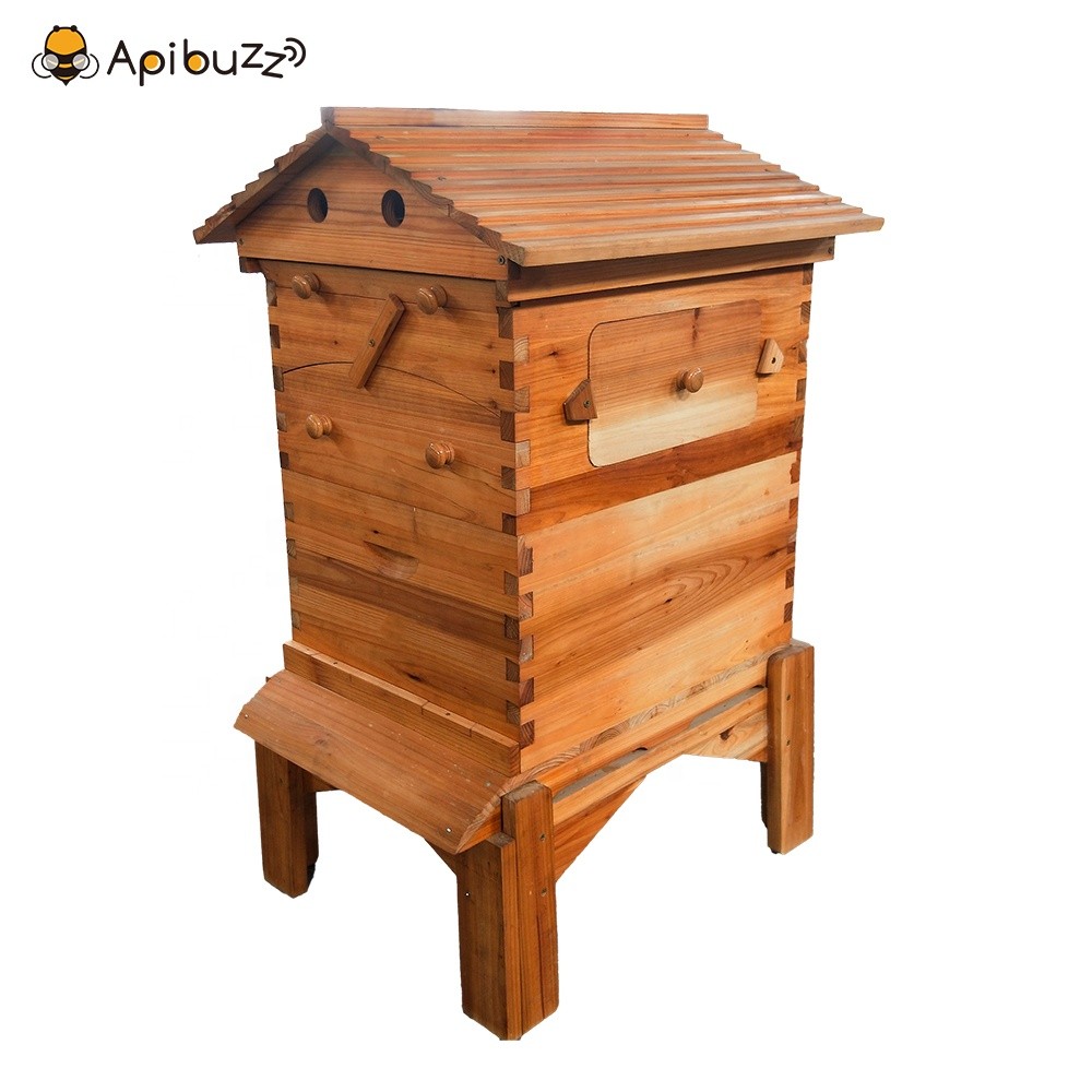 Wooden Auto Flowing Bee Hive Stands Beehive Stand Apiculture Beekeeping