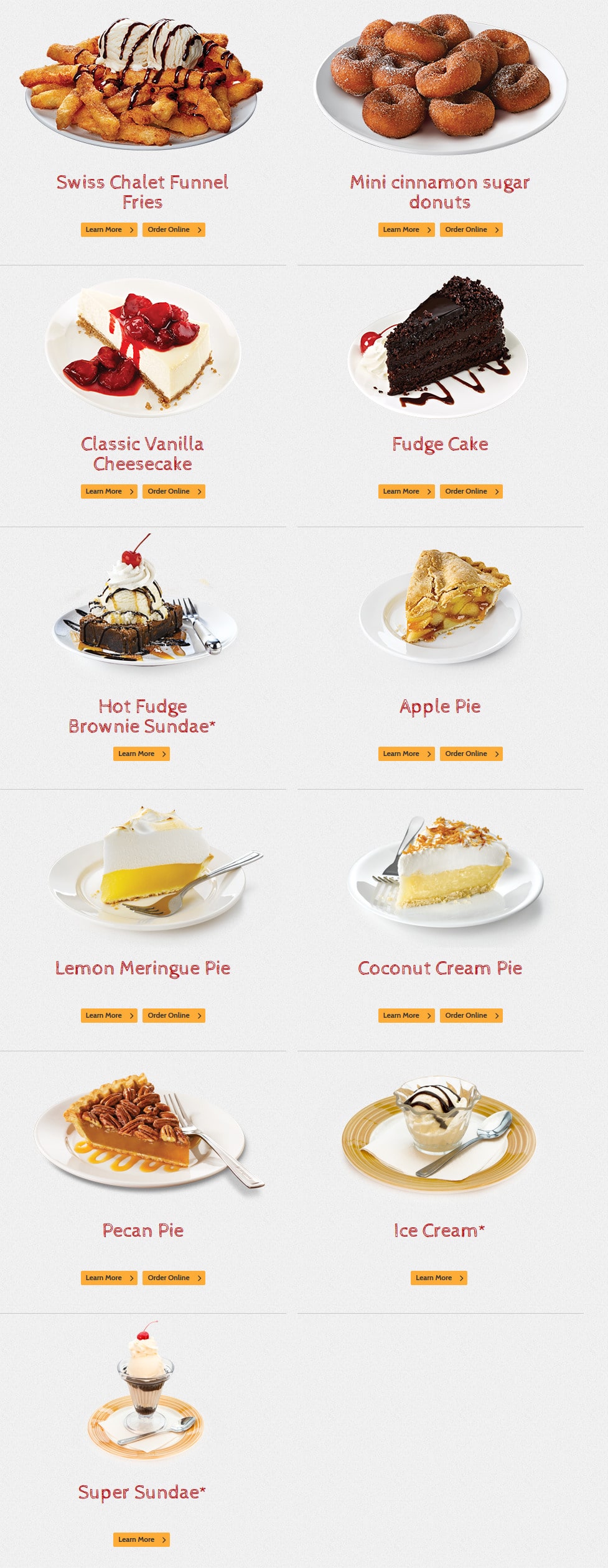 Swiss Chalet Menu Rotisserie & Grill Menu