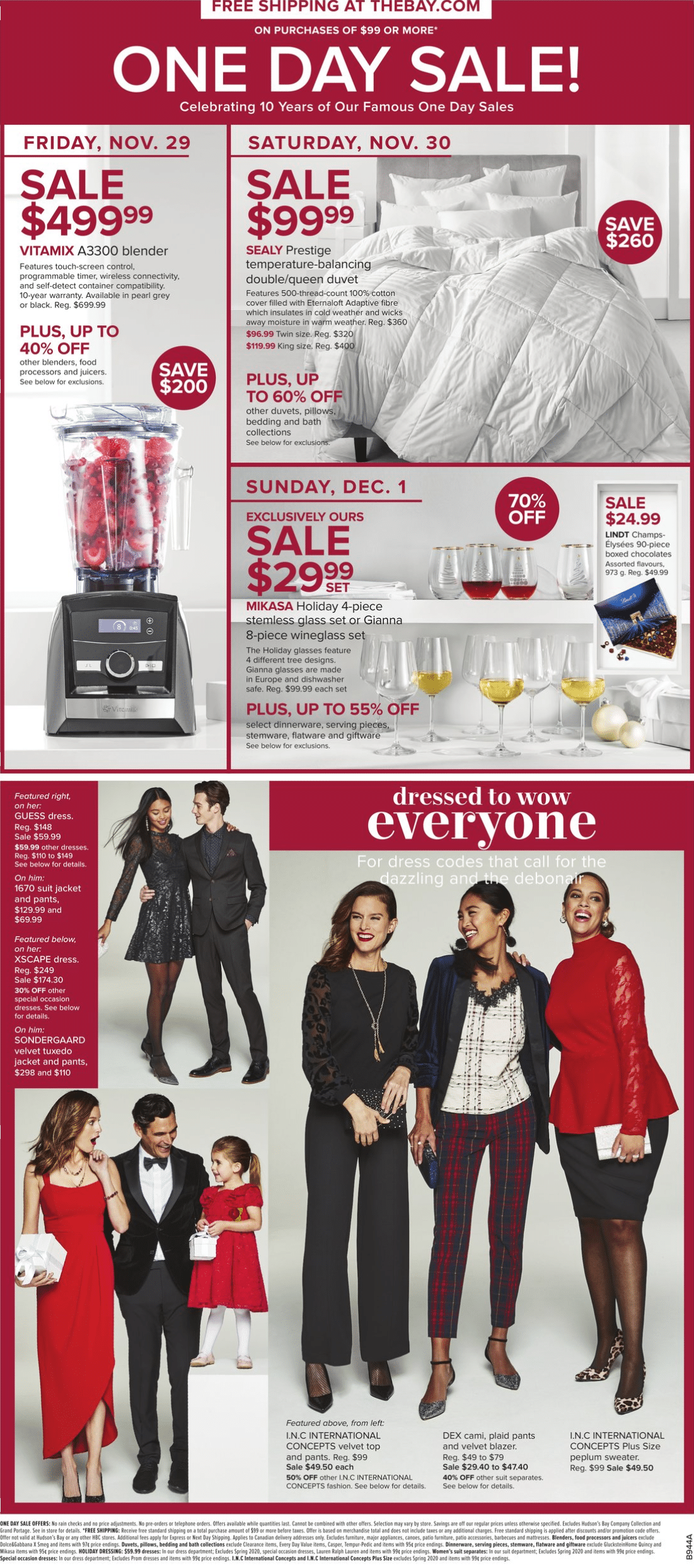 Hudson's Bay (The Bay) Black Friday Sale Flyer 2019