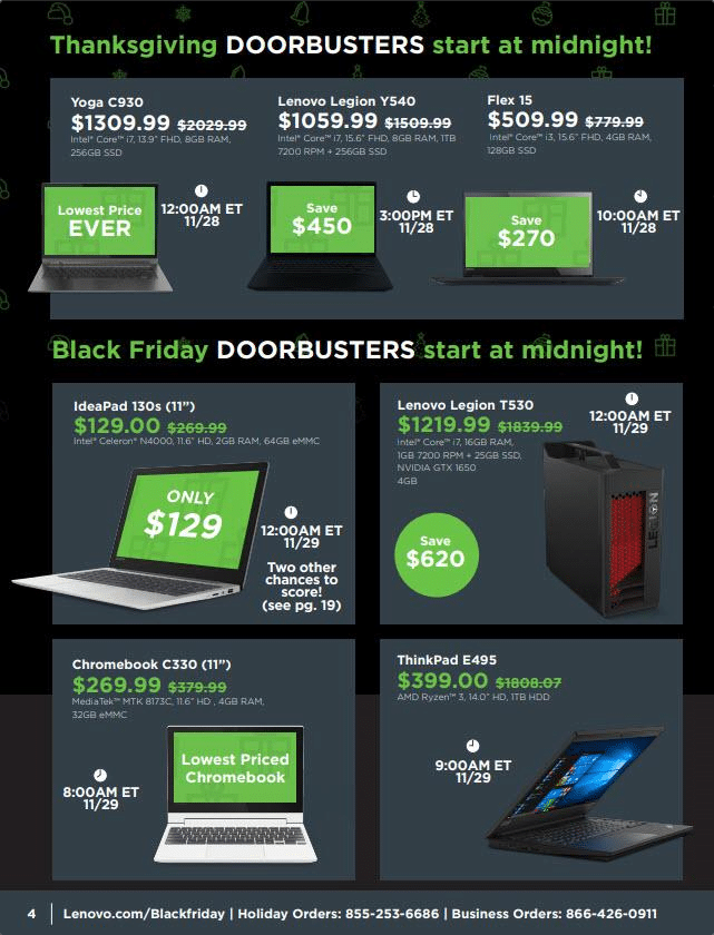 Lenovo Black Friday 2021 Sale Flyer Canada