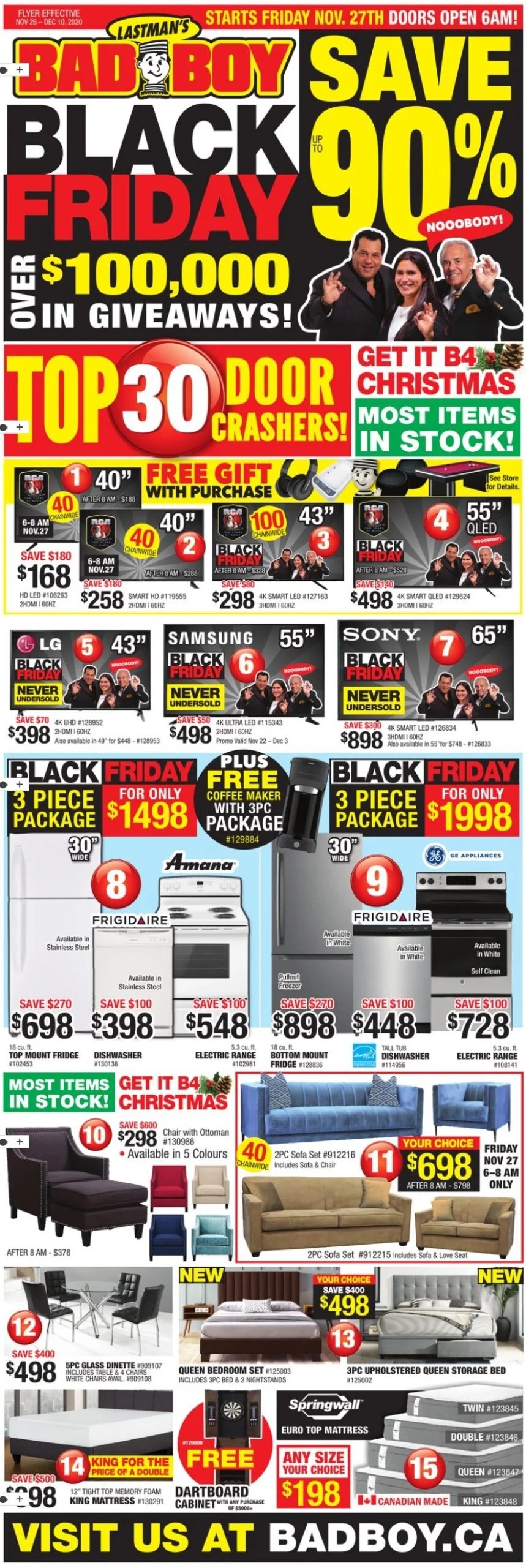 Bad Boy Furniture Black Friday Sale 2020