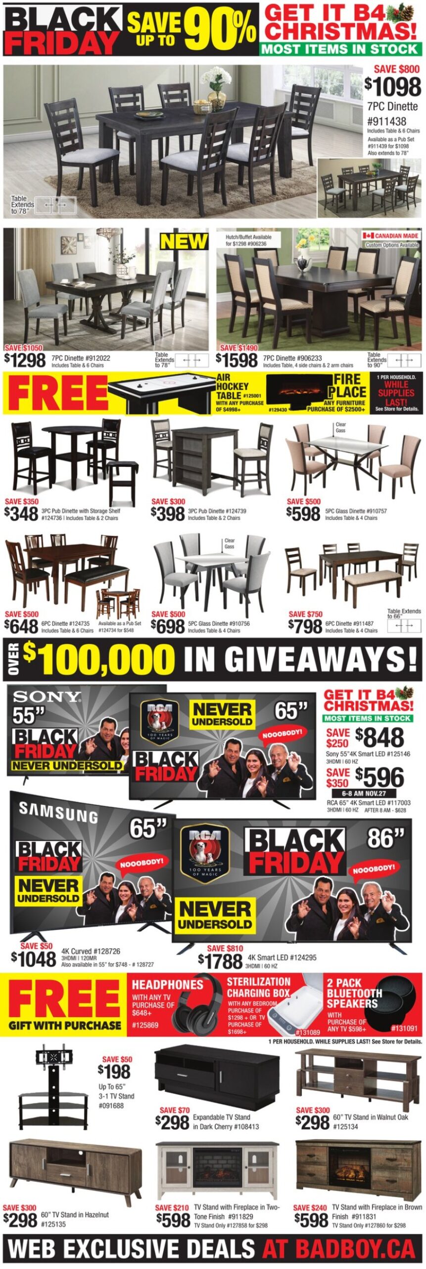 Bad Boy Furniture Black Friday Sale 2020