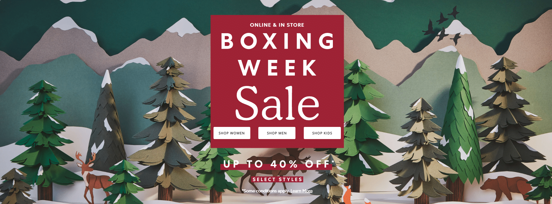 Roots Boxing Day Sale 2024