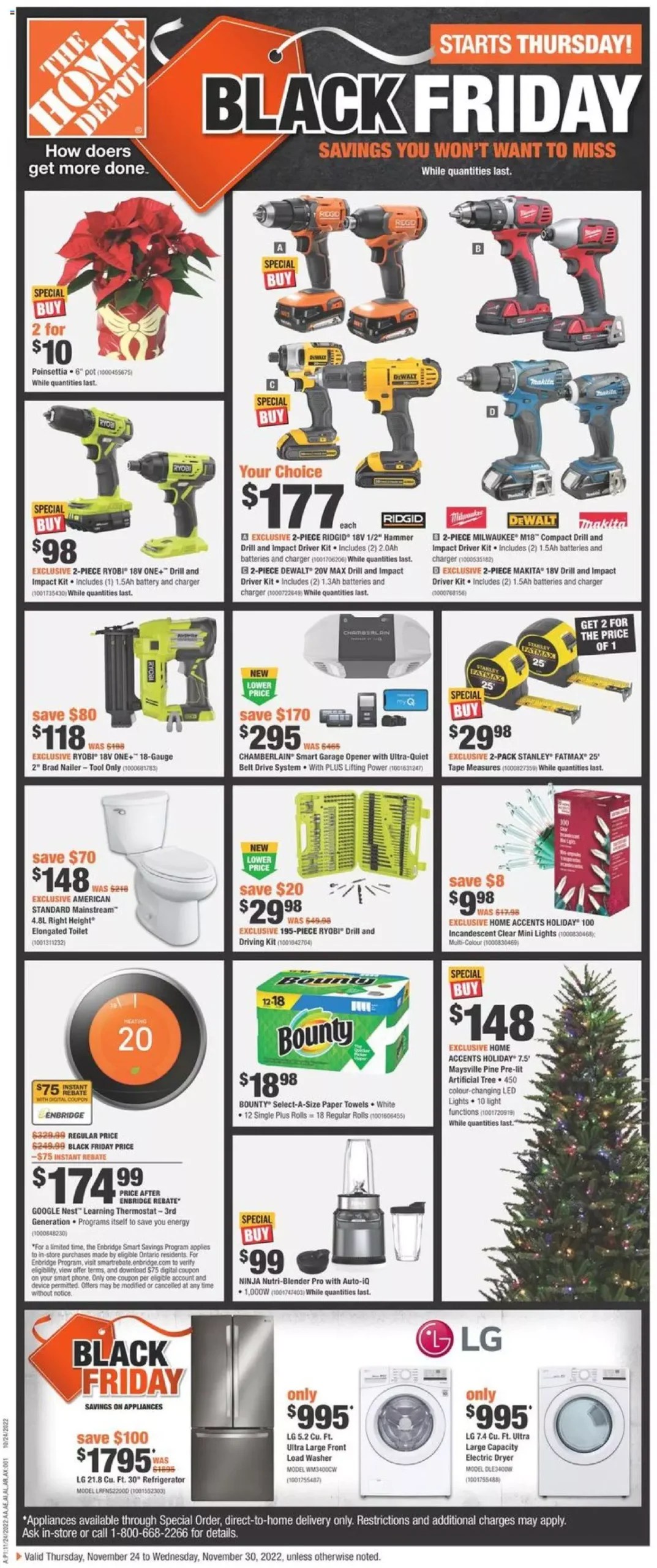 Home Depot Black Friday 2023 Sale Flyer Canada