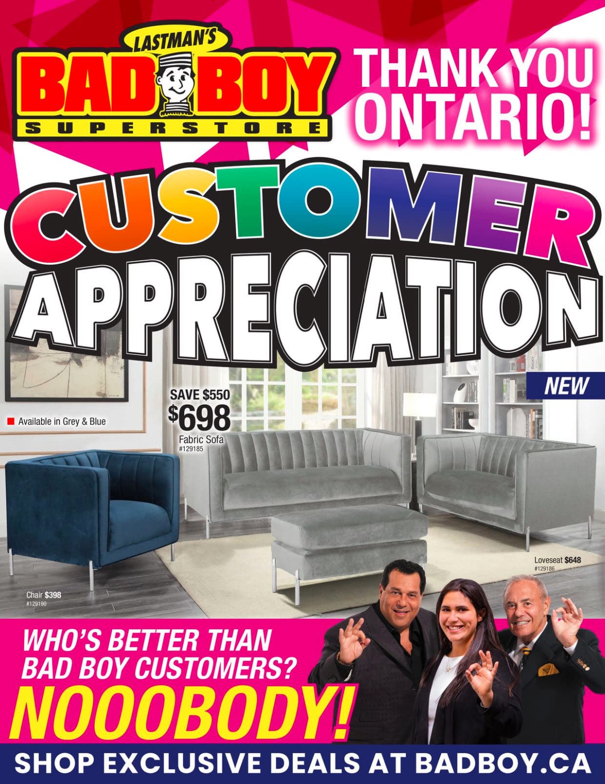 Bad Boy Furniture Flyer Sale July 14 August 3, 2022