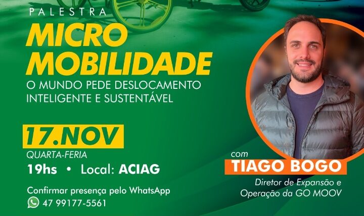 Núcleo do Jovem Empreendedor da ACIAG promove encontro sobre micromobilidade