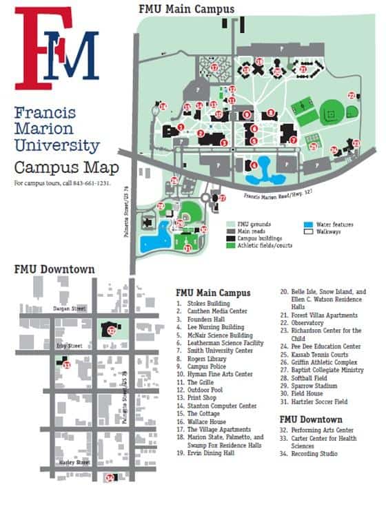 Francis Marion University Campus Map 2.11.2 Physical Resources Francis Marion University