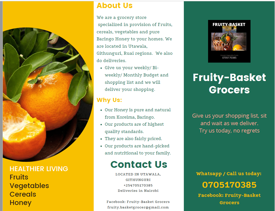 Fruits and Vegetables Farmers Market Kenya