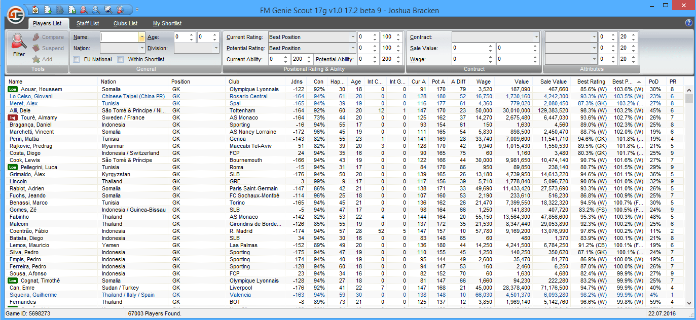 Genie Scout 17 Version 17.2.0 Beta 9 FM Scout