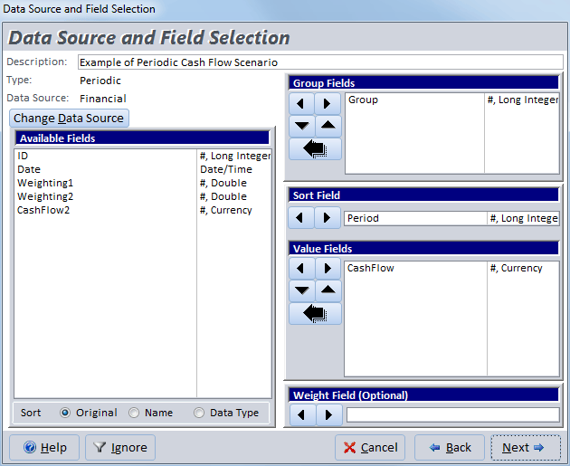 Microsoft Access Financial Cash Flows IRR, MIRR, XIRR