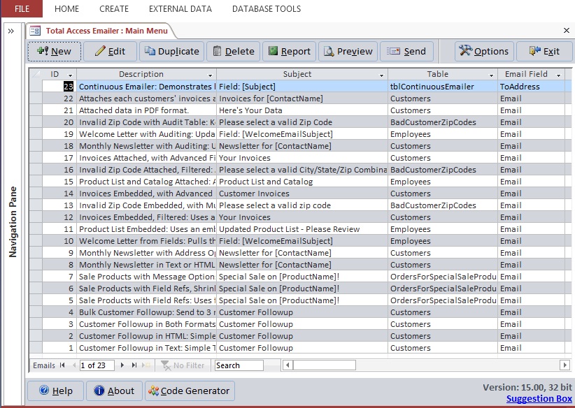 How to Send Emails from Microsoft Access with Total Access