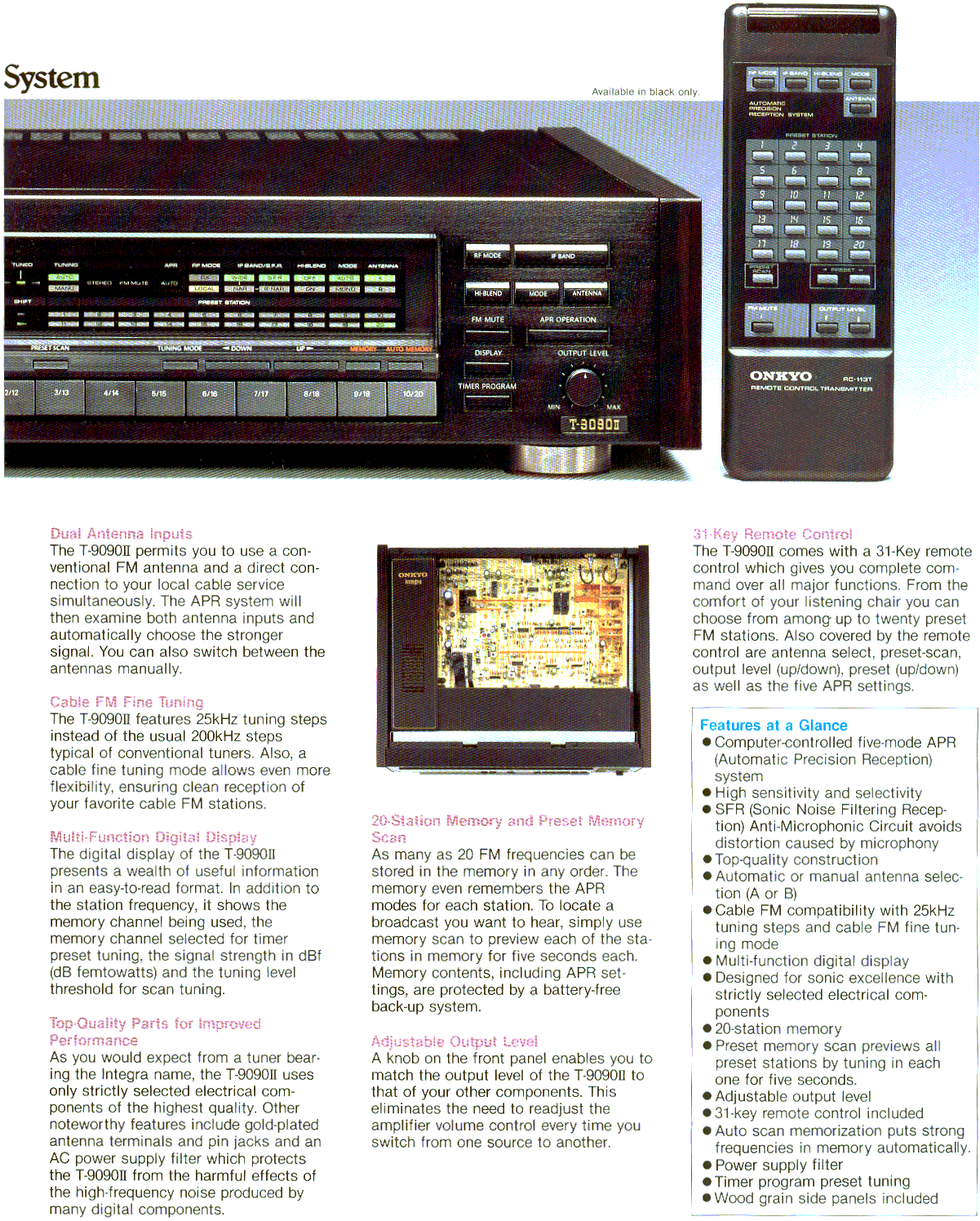 Tuner Information Center Onkyo Tuners