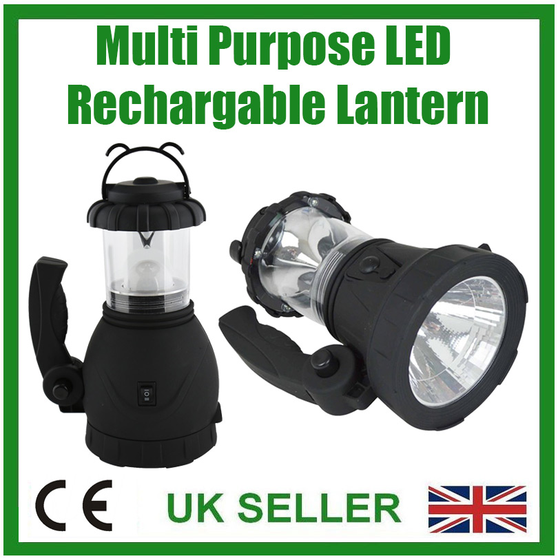 LED Rechargeable Multi Purpose Lantern Spotlight Torch, Camping