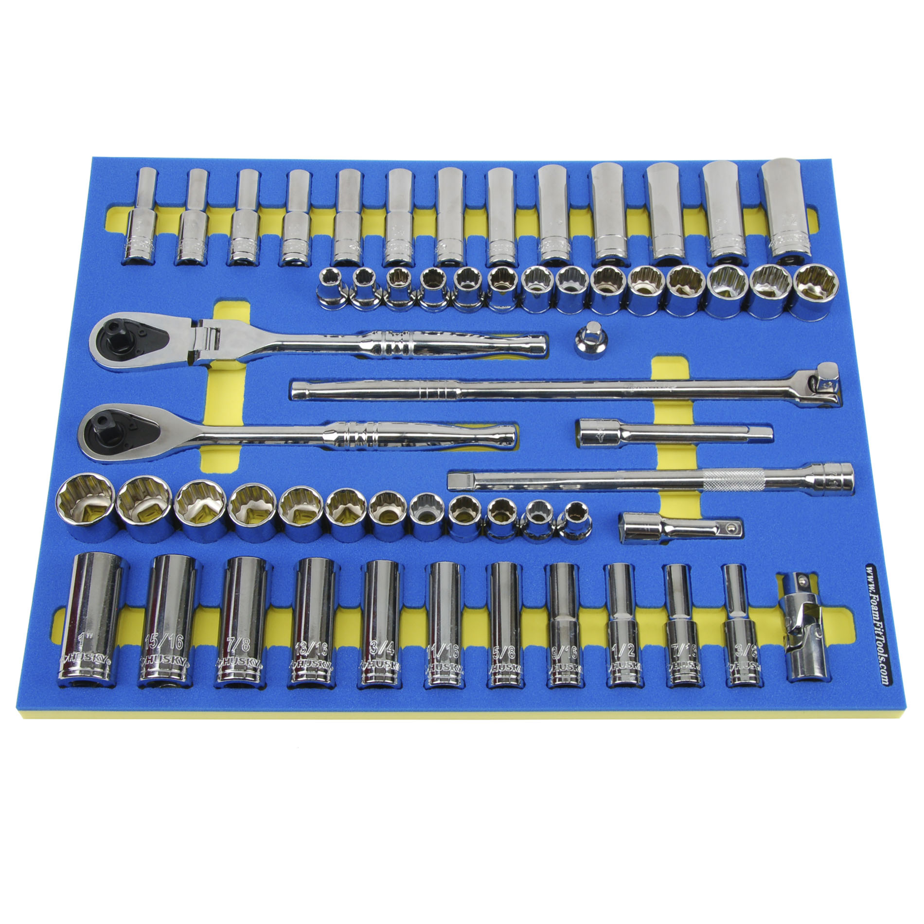 Foam Organizer for Shadowing Sockets