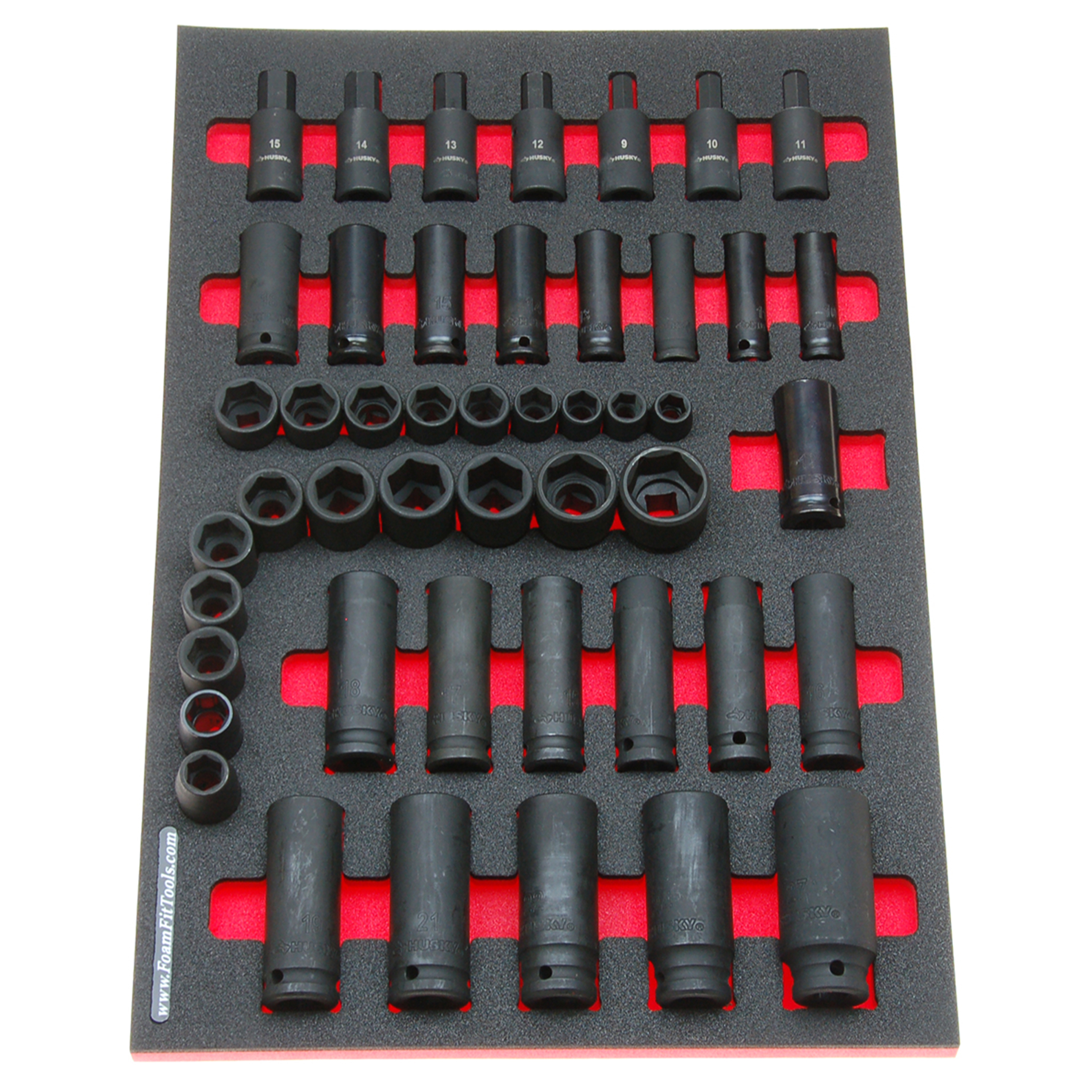 Foam Organizer for Shadowing Sockets