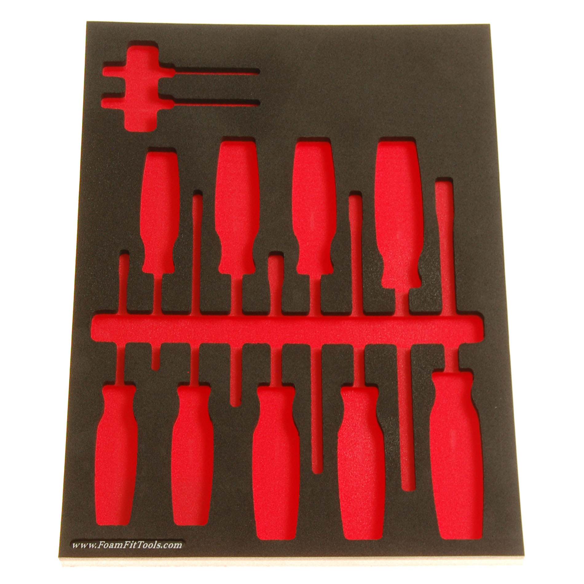 Foam Organizer for Shadowing Screwdrivers