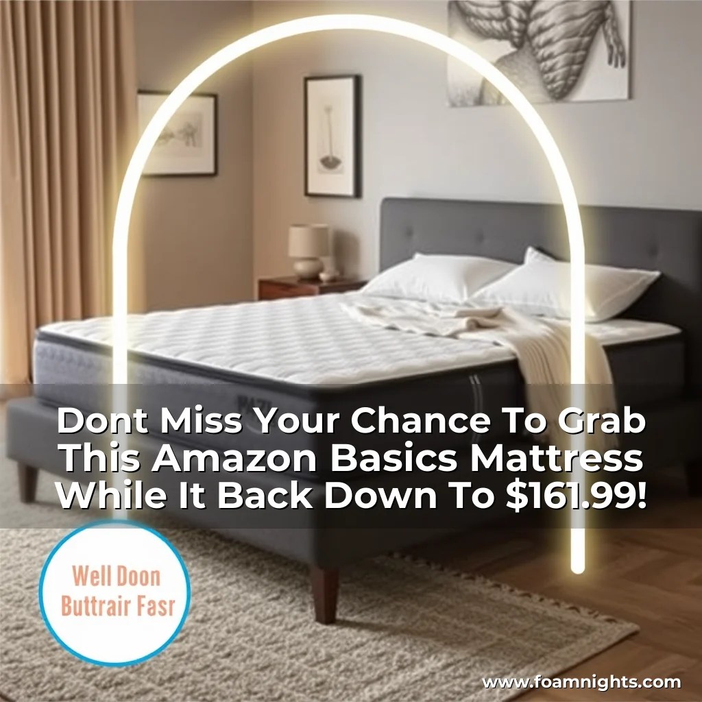 Dont Miss Your Chance To Grab This Amazon Basics Mattress While It Back