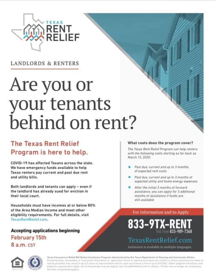 Texas Rent Relief Program Offers Rent & Utility Assistance