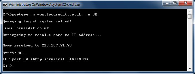 Port Query Tool (portqry.exe) in Windows 7 Focused IT