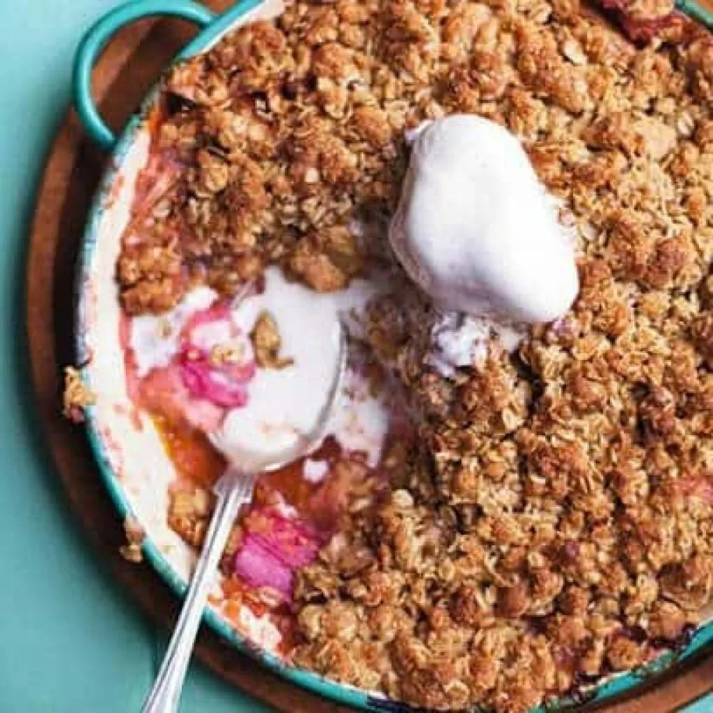 Apple Flapjack Crumble with Porridge Oats Yorkshire Food Recipes