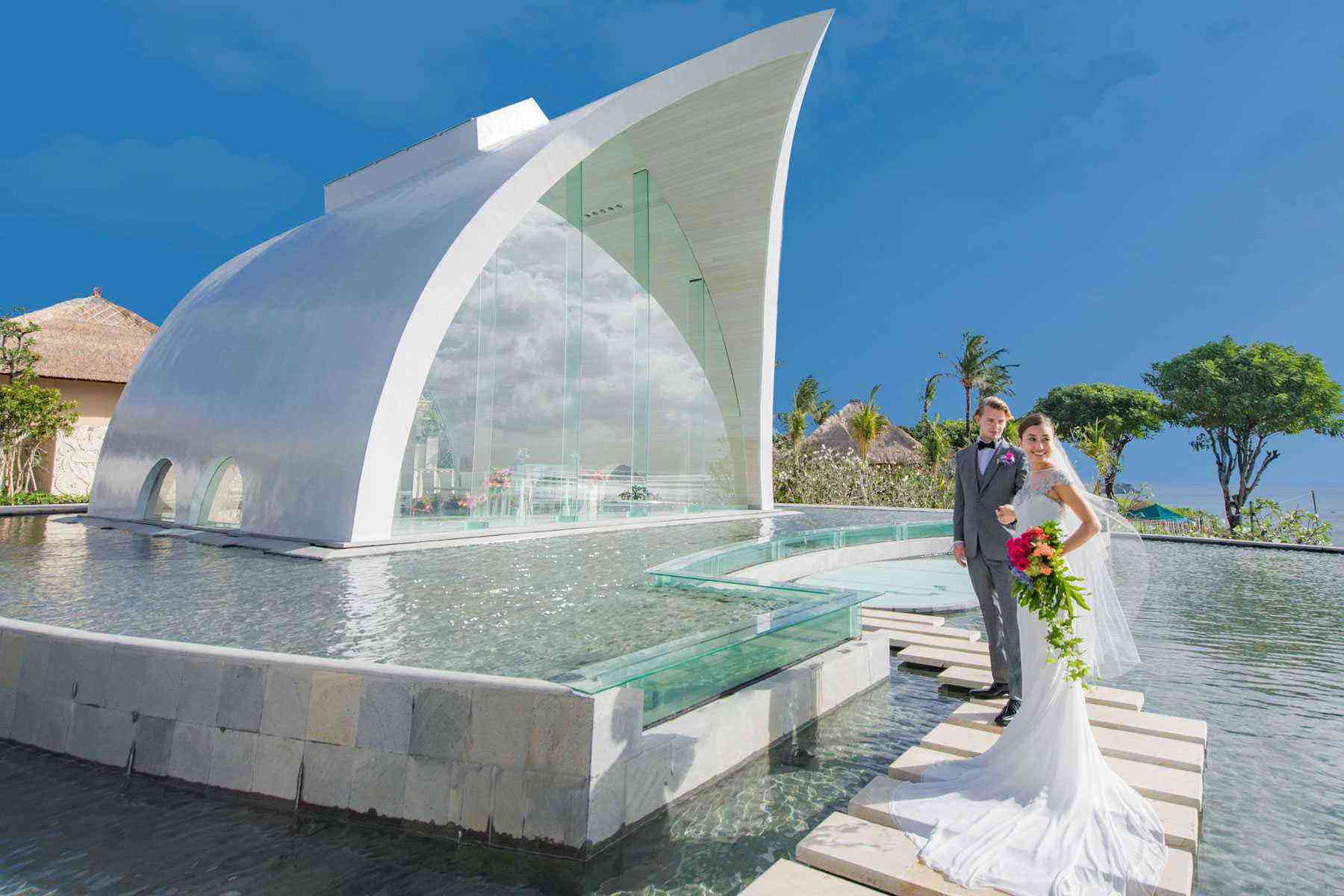 Look at This Insane Modern Wedding Chapel in Bali Fodors Travel Guide