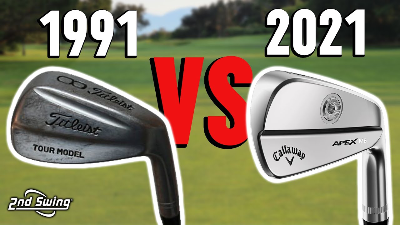 Golf Blade Iron Comparison Old Vs New 1991 Titleist Tour vs 2021