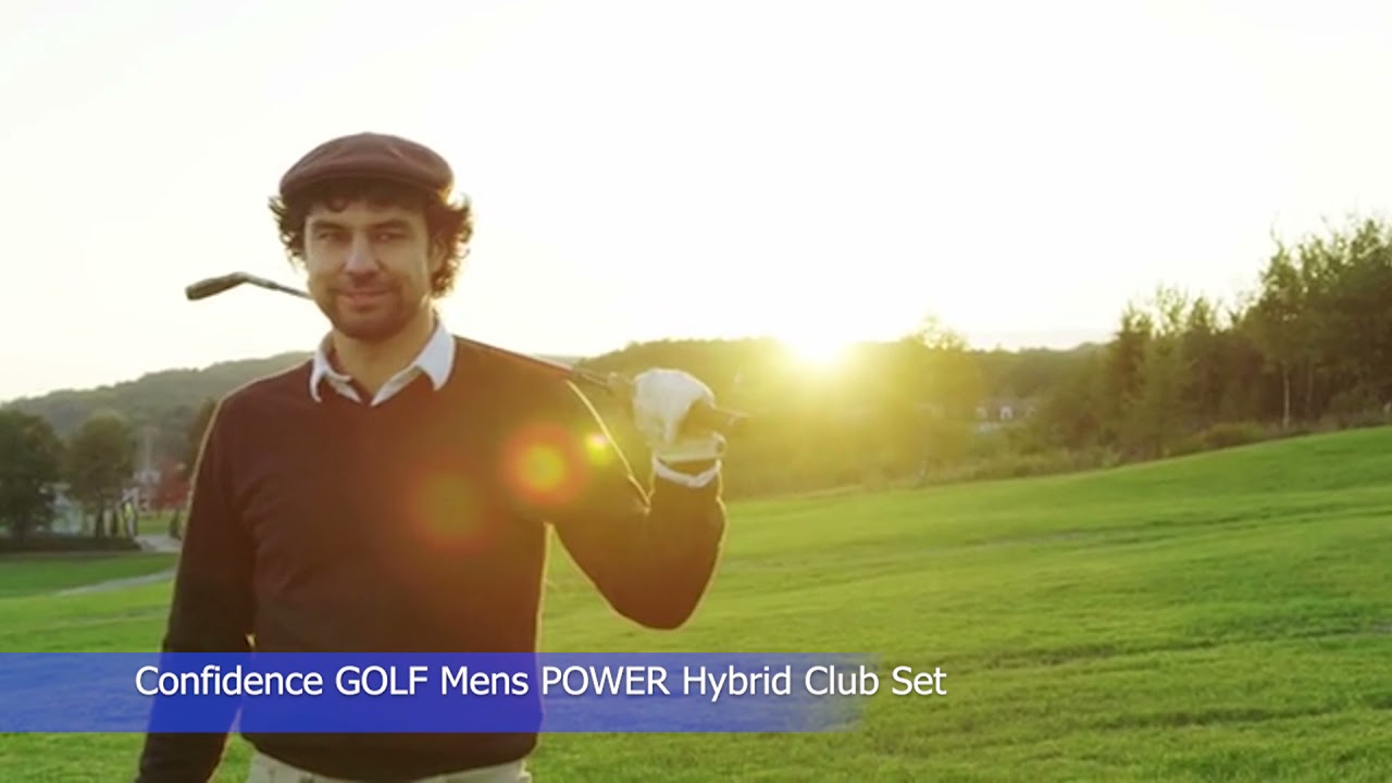 Confidence GOLF Mens POWER Hybrid Club Set Review Best Golf Clubs