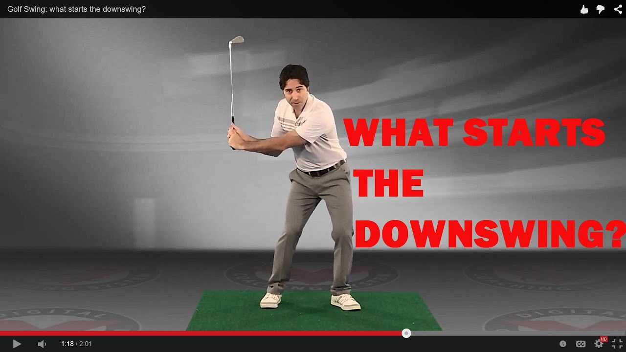 Golf Swing Sequence Tip What Starts the Downswing? FOGOLF FOLLOW GOLF
