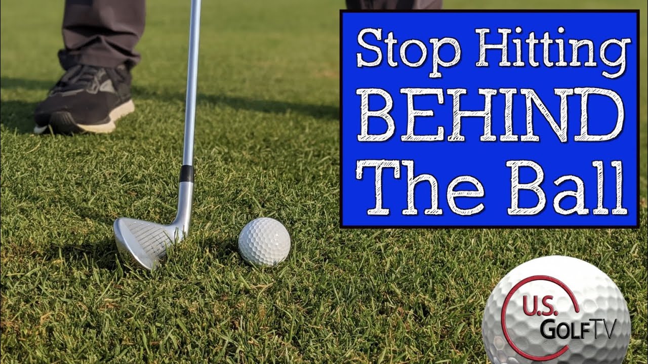 How to Stop Hitting Behind the Golf Ball (VERTICAL LINE GOLF SWING