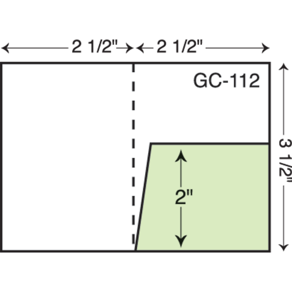 Custom printed paper gift card holders style GC112