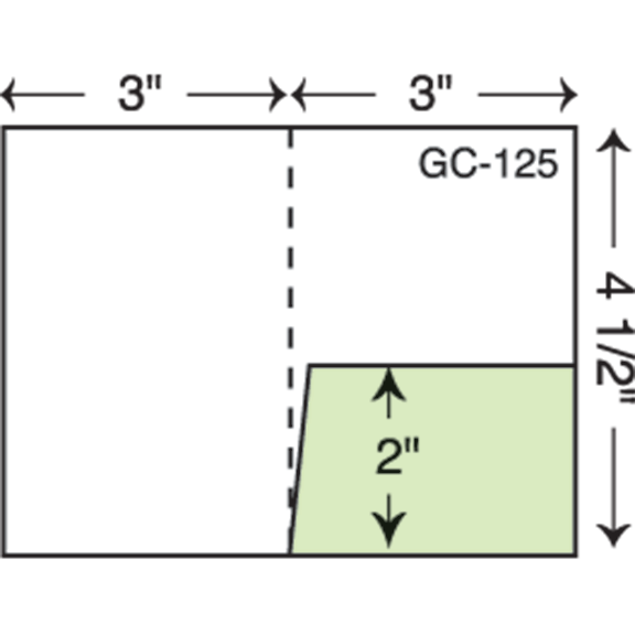 Custom printed paper gift card holders style GC125 mini folder