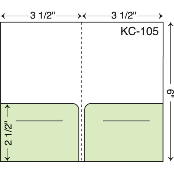 Custom printed hotel key card holders style KC105