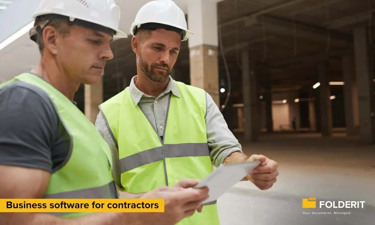 Business software for contractors Document Management System Folderit