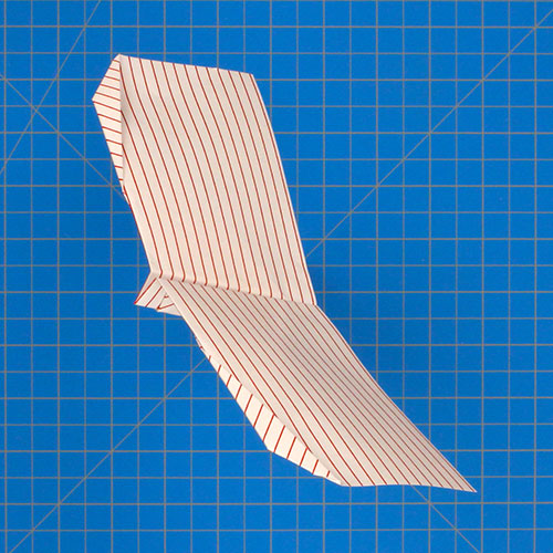 Fold 'N Fly » Royal Wing Paper Airplane