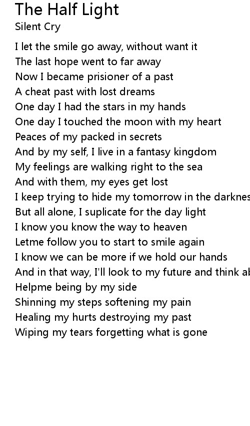 The Half Light Lyrics Follow Lyrics