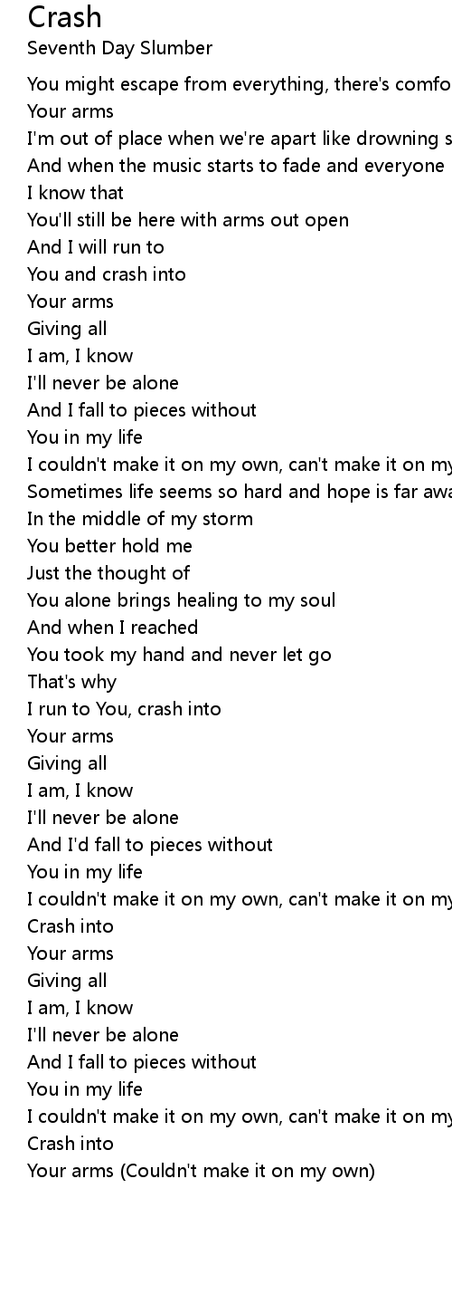 Crash Lyrics Follow Lyrics
