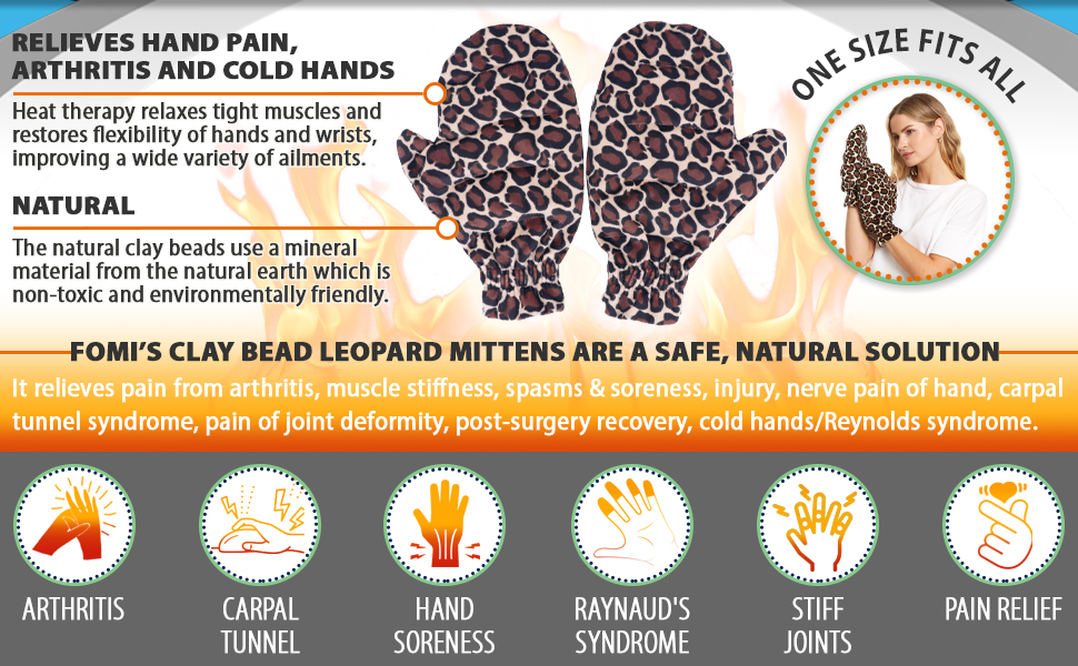 Hot Therapy Mittens 2 Pack FOMI Care We Bring Relief Naturally