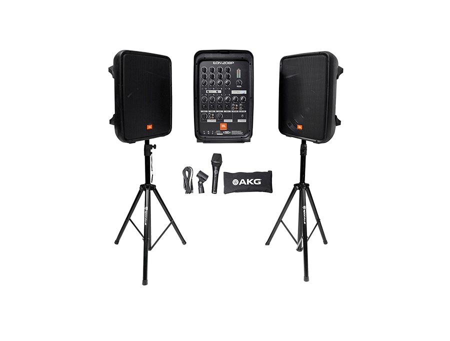Hire JBL EON 208P Portable PA Speaker System in London FOMO Rentals