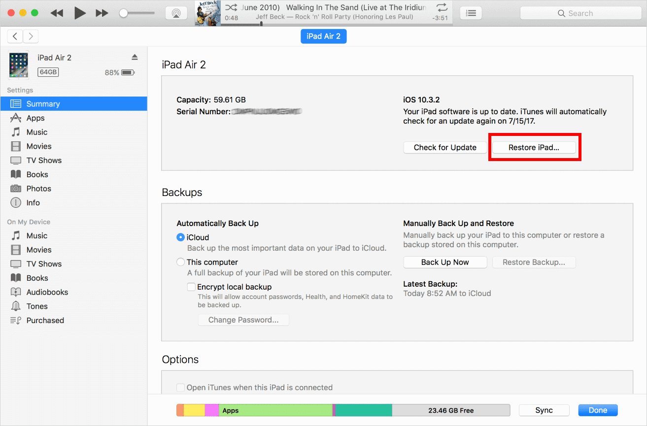 [Solved] How to Fix iPad is Disabled Connect to iTunes