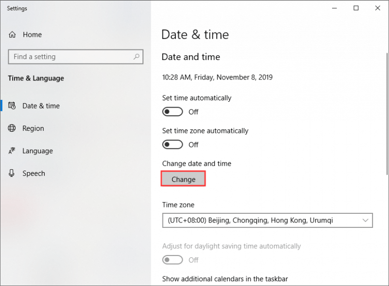 2020 Guide on How to Change Time on Computer Windows 10