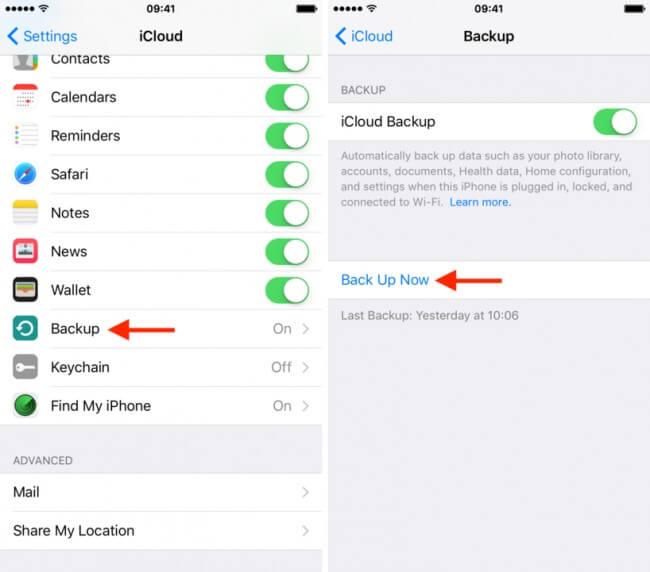 3 Passaggi per ripristinare iPhone dal backup iCloud [2018 aggiornato]